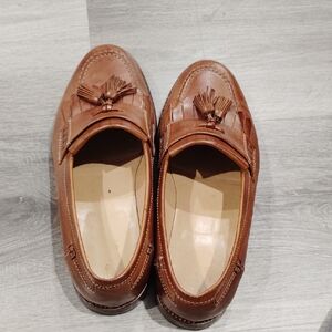 Johnston & Murphy Tan Tassel Loafers